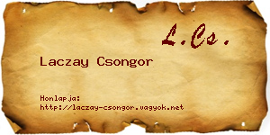 Laczay Csongor névjegykártya