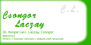 csongor laczay business card